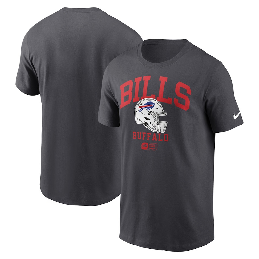 Men 2025 NFL Buffalo Bills Grey T shirts->nfl t-shirts->Sports Accessory